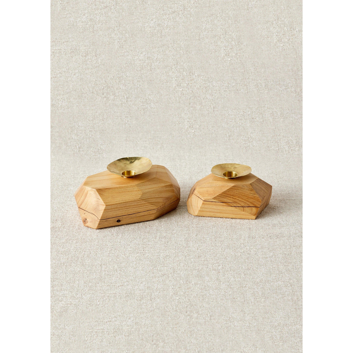Wood Incense and Candle Holder by Dor+Kie