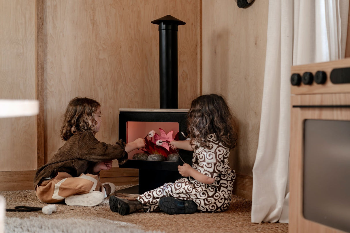 Wooden Play Fireplace β Imaginative Indoor Pretend Play