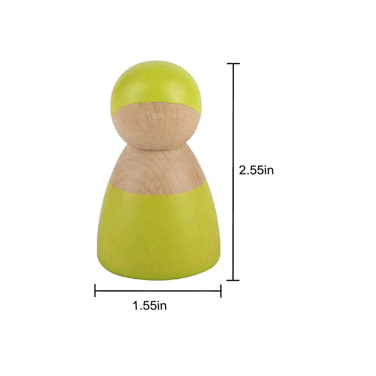 Wooden Rainbow Peg Dolls Figures 12 Piece Set-Indoor-Parc Decor