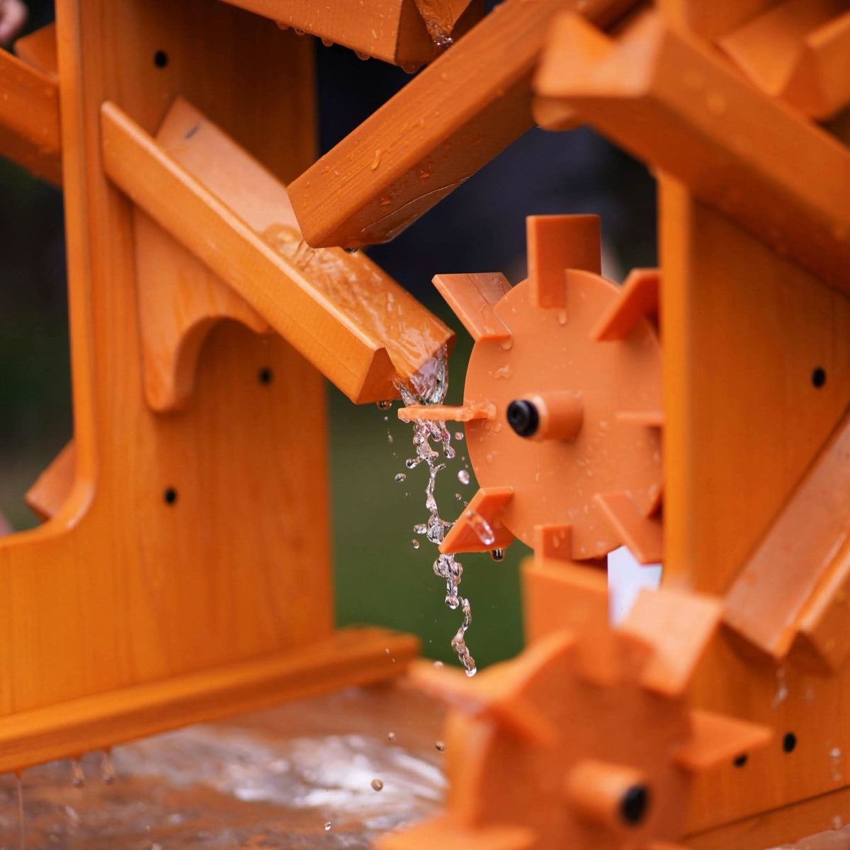 Wooden Water Table for Toddlers | Outdoor Sensory Play Table with 2 Buckets