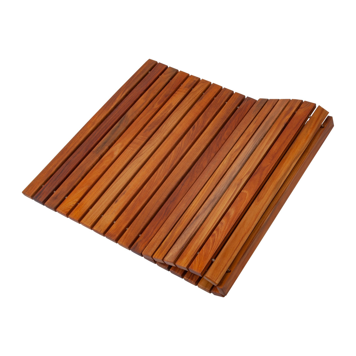 Wyoming Oiled Teak Shower and Bath String Mat-Bath Mat-Parc Decor