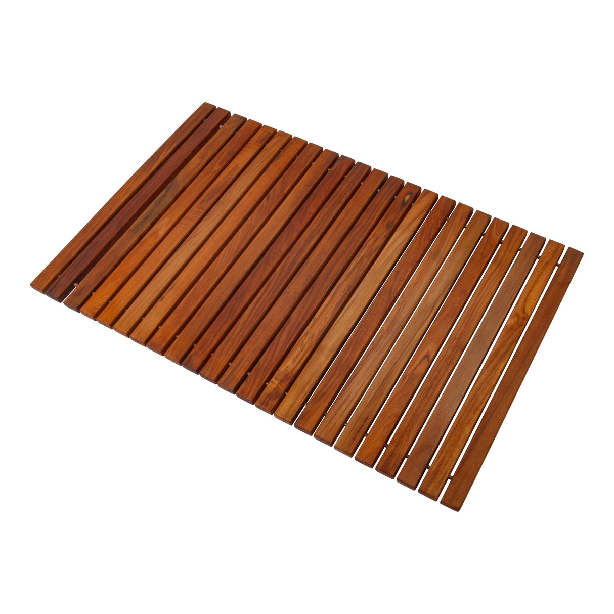 Wyoming Oiled Teak Shower and Bath String Mat-Bath Mat-Parc Decor