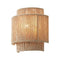1-Light Farmhouse Rattan Wall Sconce Lighting-Parc Decor