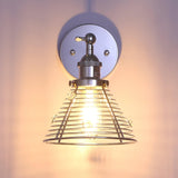 1-Light Modern Silver Wall Scone Light-Parc Decor