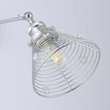 1-Light Modern Silver Wall Scone Light