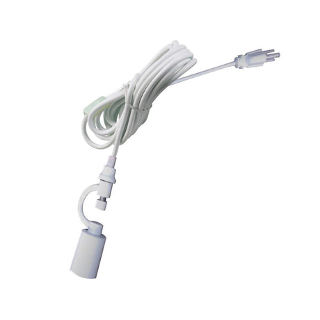 1 Light Swag Plug-In Pendant 18"w White Linen Shade, 17' White Cord
