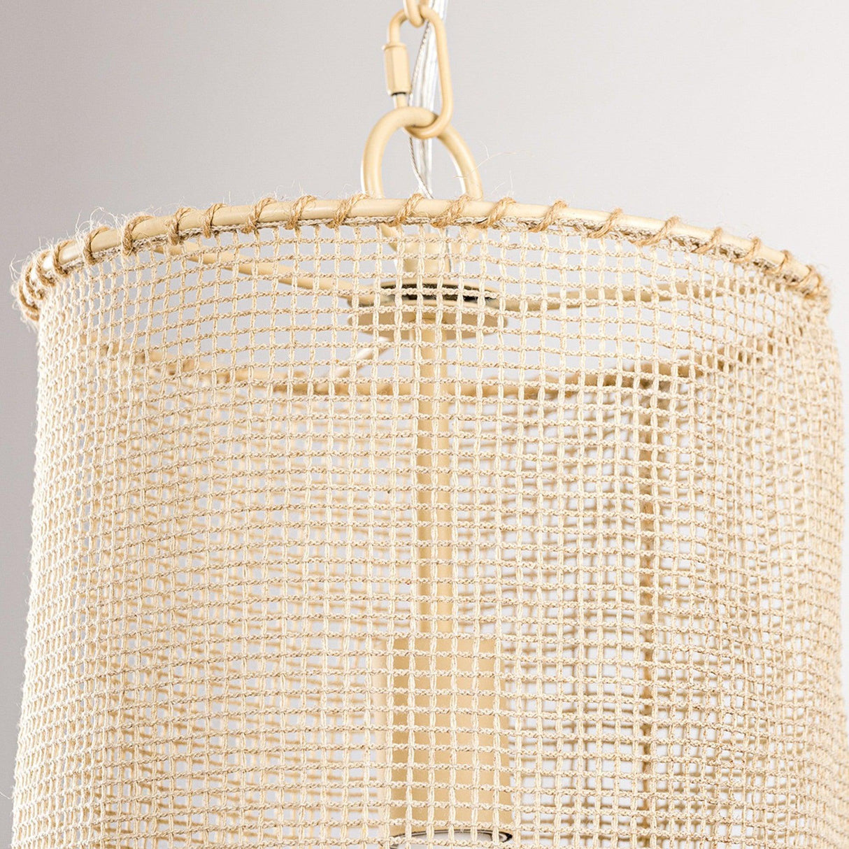 1-Light Wooden Beads Farmhouse Beige Dry Rated Island Pendant Lighting