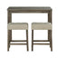 1 Traditional Breakfast Dining Table Set with 2 Stools for Apartment