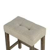 1 Traditional Breakfast Dining Table Set with 2 Stools for Apartment