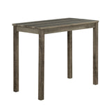 1 Traditional Breakfast Dining Table Set with 2 Stools for Apartment