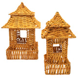 10 (+1 Free Bonus) Small Natural Rattan Pagodas – Handmade-Other Table Decoration-Parc Decor