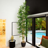 10’ Artificial Bamboo Tree with Real Bamboo Trunks-Tree-Parc Decor
