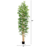 10’ Artificial Bamboo Tree with Real Bamboo Trunks-Tree-Parc Decor