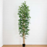 10’ Artificial Bamboo Tree with Real Bamboo Trunks-Tree-Parc Decor