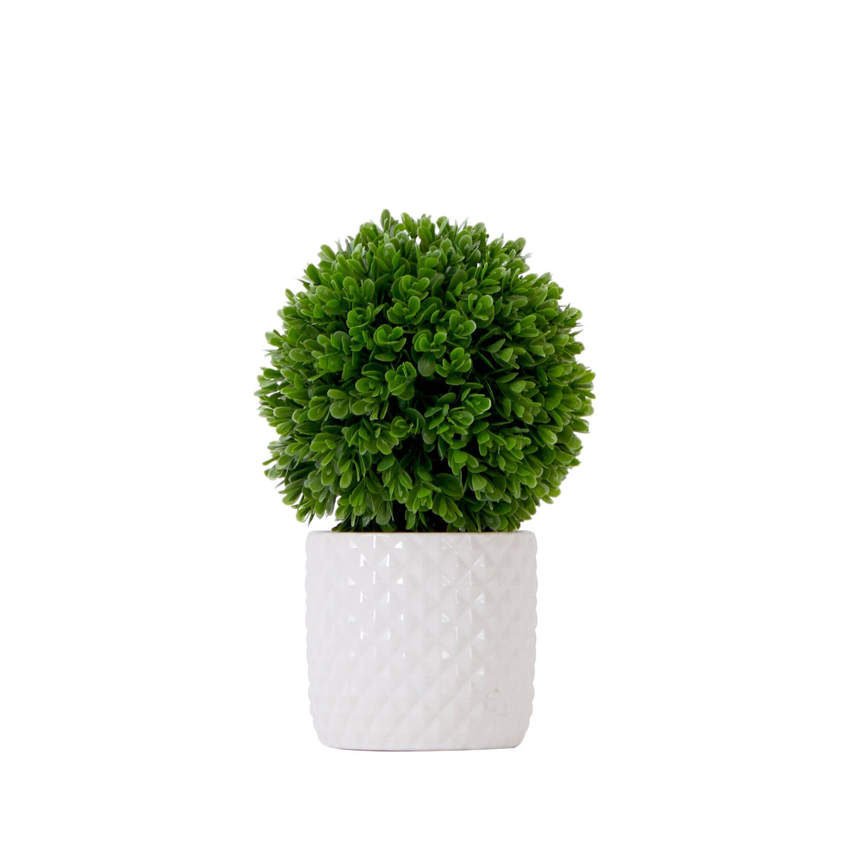 10" Artificial Boxwood Topiary Plant with Decorative Planter-Plant in Planter-Parc Decor