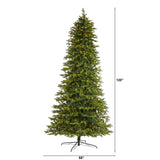 10’ Belgium Fir “Natural Look” Artificial Christmas Tree with 1050 Clear LED Lights-Christmas Tree-Parc Decor