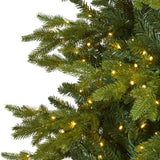 10’ Belgium Fir “Natural Look” Artificial Christmas Tree with 1050 Clear LED Lights-Christmas Tree-Parc Decor