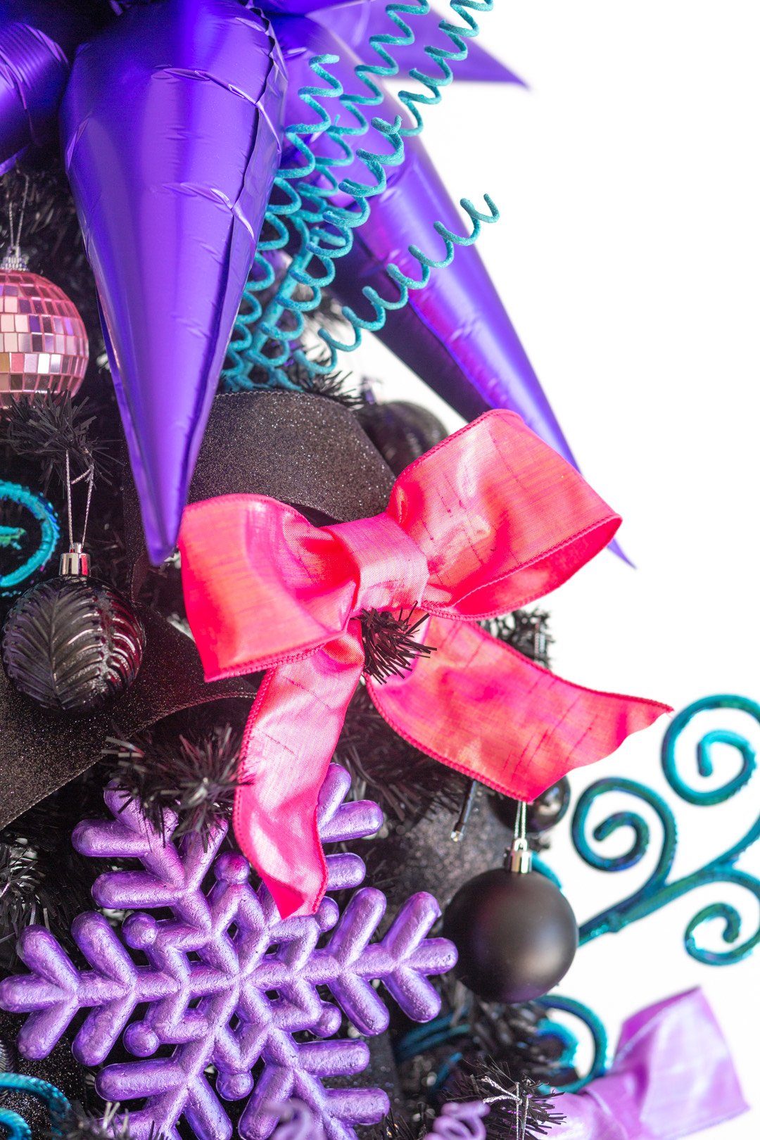 10’ Black Artificial Christmas Tree with 950 Clear LED Lights and 3056 Tips-Christmas Tree-Parc Decor