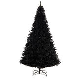 10’ Black Artificial Christmas Tree with 950 Clear LED Lights and 3056 Tips-Christmas Tree-Parc Decor