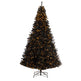 10’ Black Artificial Christmas Tree with 950 Clear LED Lights and 3056 Tips-Christmas Tree-Parc Decor