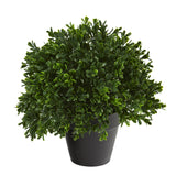 10” Boxwood Topiary Artificial Plant UV Resistant (Indoor/Outdoor)-Plant-Parc Decor