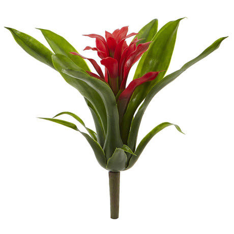 10” Bromeliad Artificial Flower (Set of 6)-Stem-Parc Decor