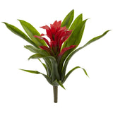 10” Bromeliad Artificial Flower (Set of 6)-Stem-Parc Decor