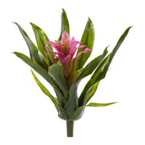 10” Bromeliad Artificial Flower (Set of 6)-Stem-Parc Decor