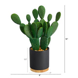 10” Cactus Succulent Artificial Plant in Planter-Plant-Parc Decor
