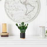 10” Cactus Succulent Artificial Plant in Planter-Plant-Parc Decor