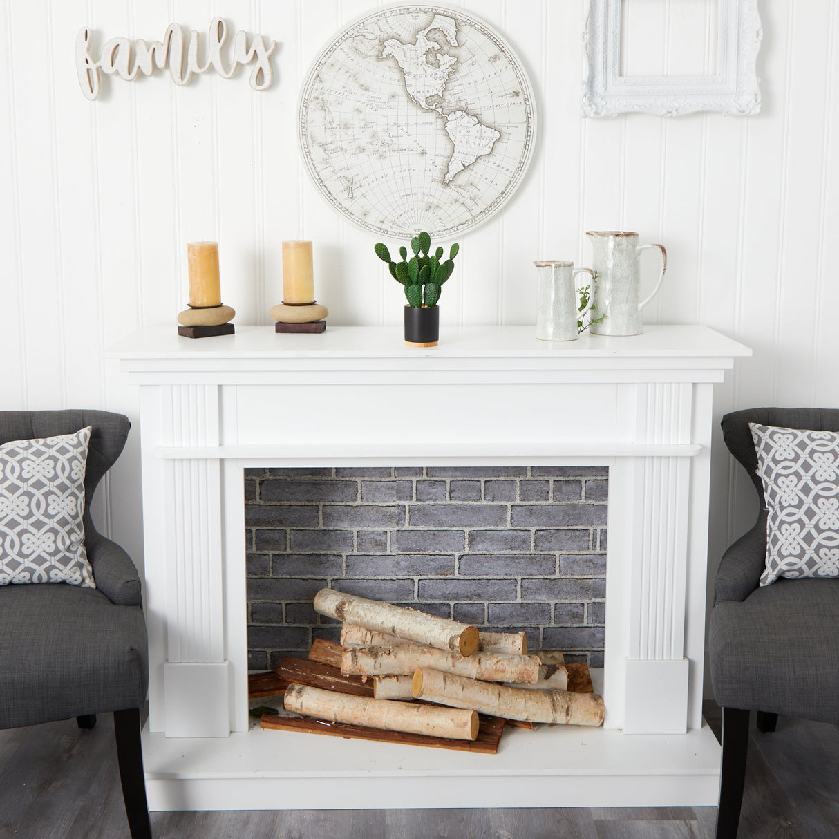 10” Cactus Succulent Artificial Plant in Planter-Plant-Parc Decor