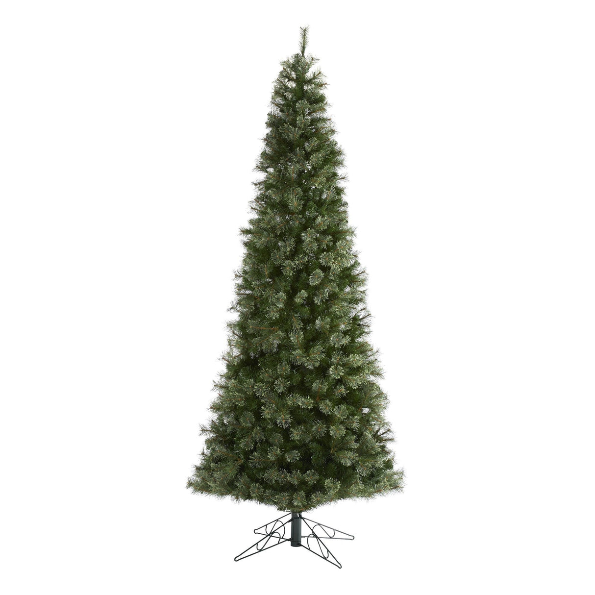 10' Cashmere Slim Artificial Christmas Tree with 750 Warm White Lights and 1908 Bendable Branches-Christmas Tree-Parc Decor
