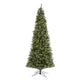 10' Cashmere Slim Artificial Christmas Tree with 750 Warm White Lights and 1908 Bendable Branches-Christmas Tree-Parc Decor