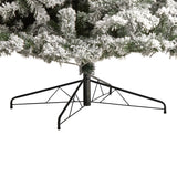 10' Flocked West Virginia Fir Artificial Christmas Tree with 800 Warm White LED Lights and 1680 Tips-Christmas Tree-Parc Decor