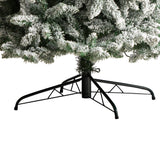 10’ Slim Flocked Montreal Fir Artificial Christmas Tree-Christmas Tree-Parc Decor