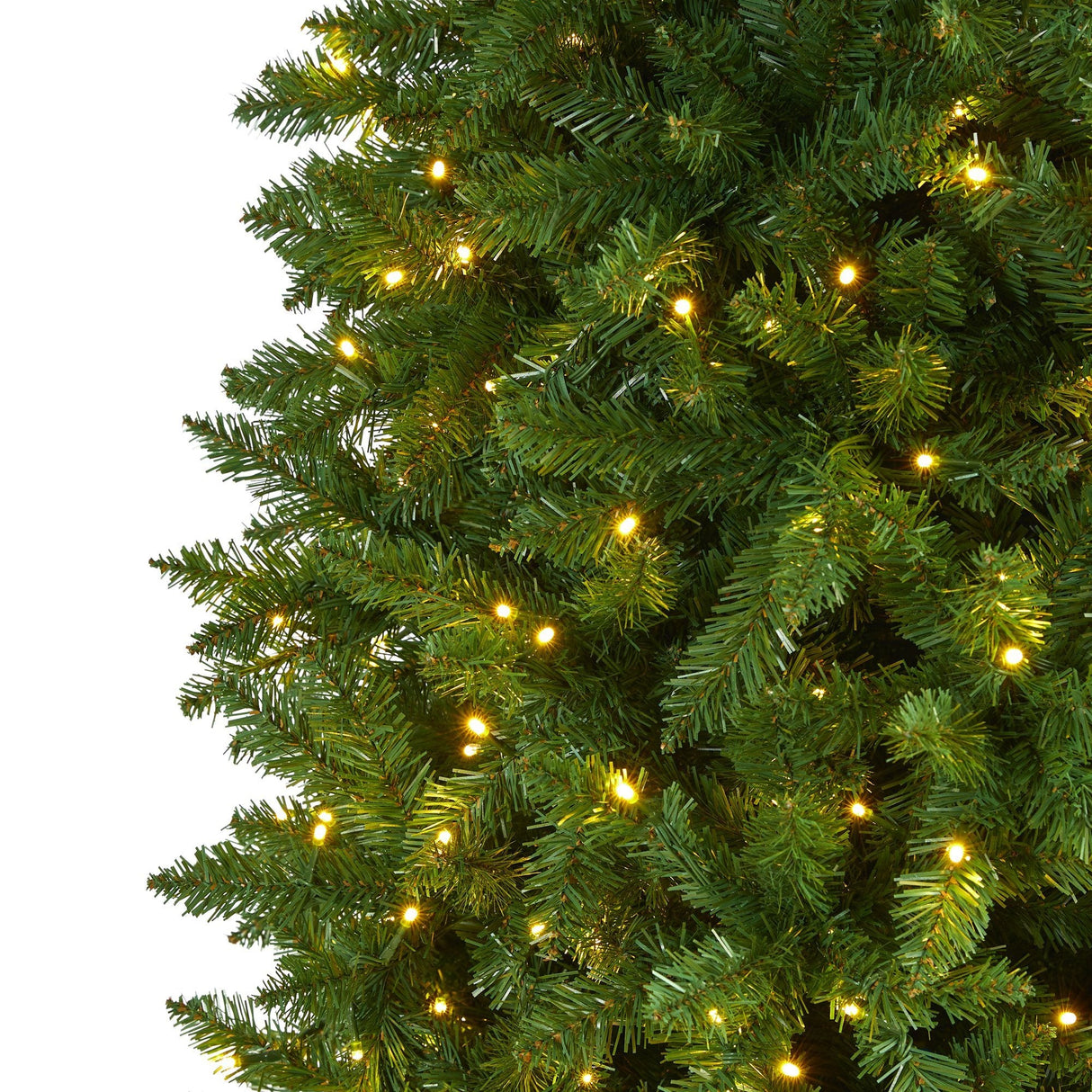 10’ Slim Green Mountain Pine Artificial Christmas Tree with 800 Clear LED Lights-Christmas Tree-Parc Decor
