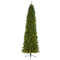 10’ Slim Green Mountain Pine Artificial Christmas Tree with 800 Clear LED Lights-Christmas Tree-Parc Decor