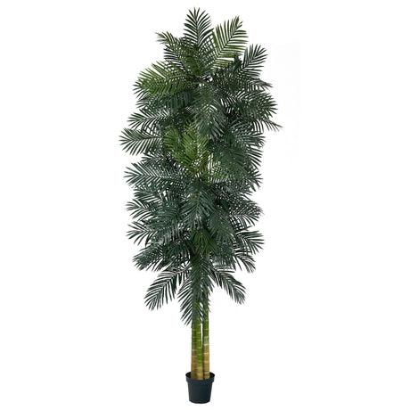 10’ Triple Stalk Golden Cane Artificial Palm Tree-Tree-Parc Decor