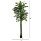 10’ UV Resistant Artificial Double Robellini Palm Tree (Indoor/Outdoor)-Tree-Parc Decor