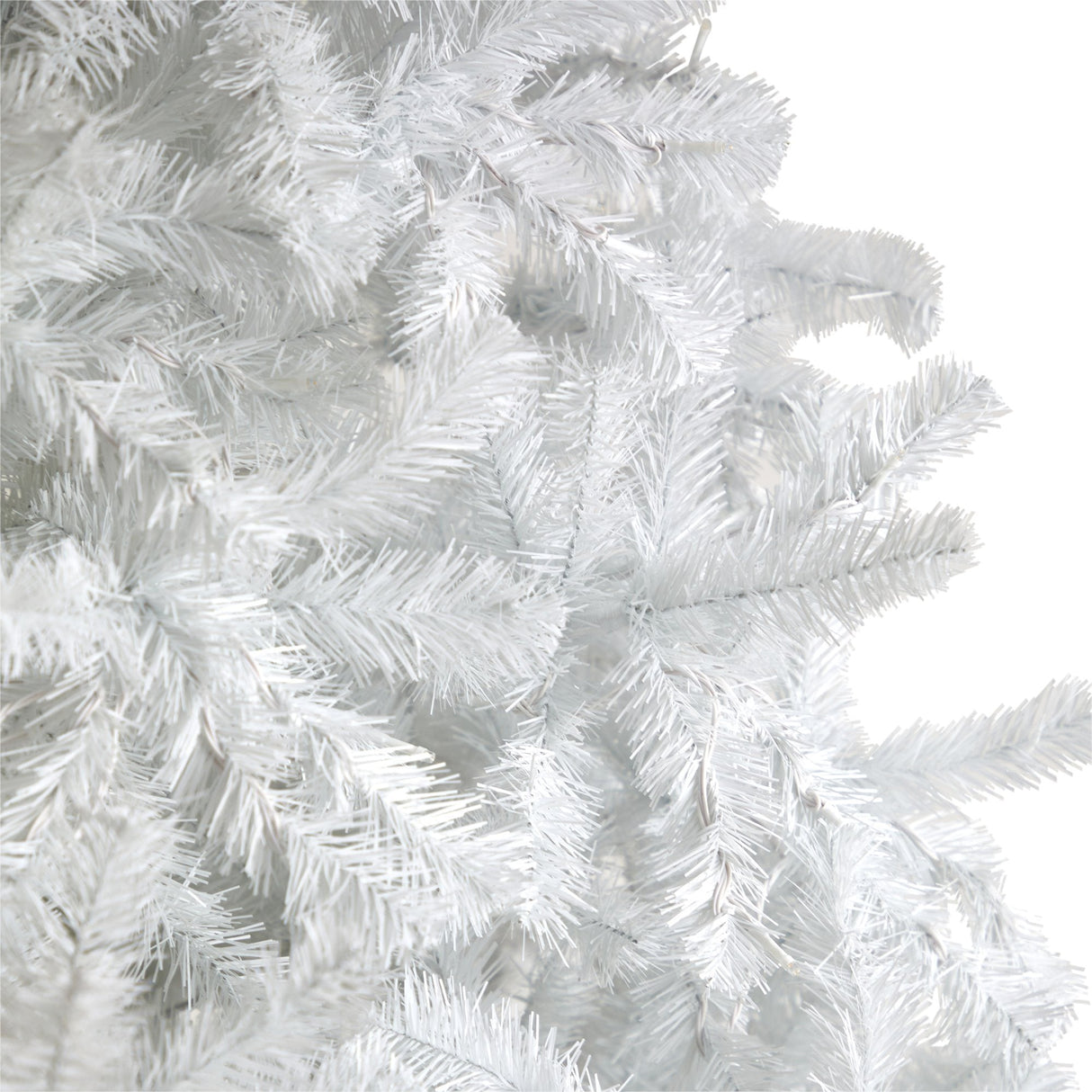 10' White Artificial Christmas Tree with 2200 Bendable Branches and 800 LED Lights-Christmas Tree-Parc Decor