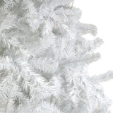 10' White Artificial Christmas Tree with 2200 Bendable Branches and 800 LED Lights-Christmas Tree-Parc Decor