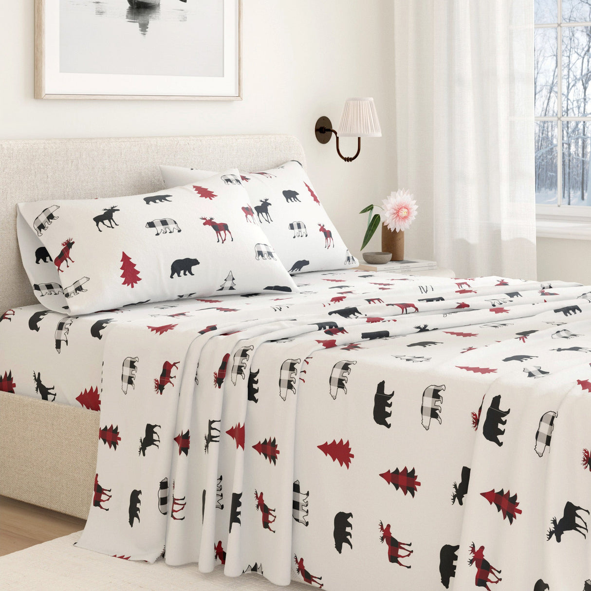 100% Turkish Cotton Flannel Sheet Sets - Boulder Collection