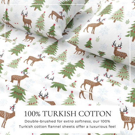 100% Turkish Cotton Flannel Sheet Sets - Boulder Collection-Parc Decor