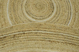 100% ALL NATURAL FIBER HAND BRAIDED BOHO ROUND JUTE RUG | JR5