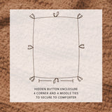 100% Cotton Honeycomb Waffle Duvet Set - Mattea Collection