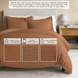 100% Cotton Honeycomb Waffle Duvet Set - Mattea Collection