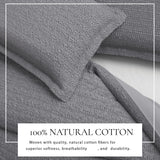 100% Cotton Honeycomb Waffle Duvet Set - Mattea Collection