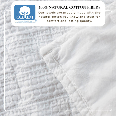 100% Cotton Honeycomb Waffle Garment Washed Quilt Set - Genevieve Collection