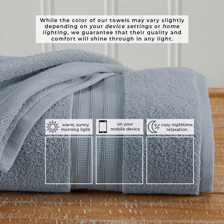 100% Cotton Premium Bath Towel Set - Chiara Collection
