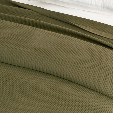 100% Cotton Small Waffle Weave Blanket - Hazel Collection-Blankets-Parc Decor